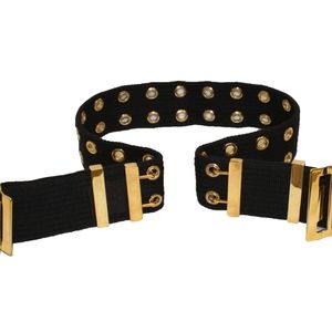 Vintage Gucci Gold Grommet Belt
